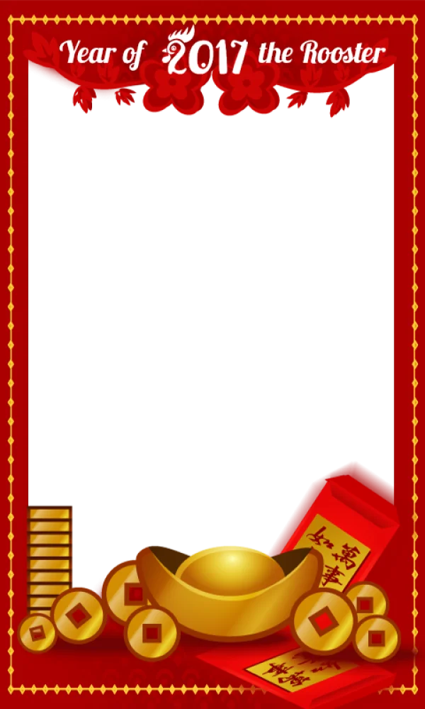Year of the Rooster 2017 Chinese New Year Elements PNG