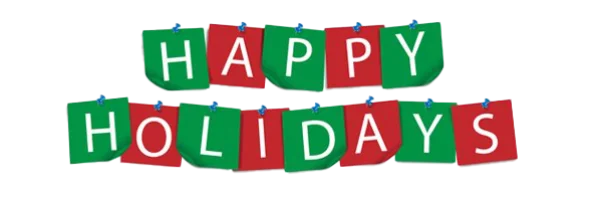 Happy Holidays Banner PNG Transparent