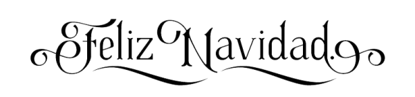 Feliz Navidad Decorative Script PNG Transparent
