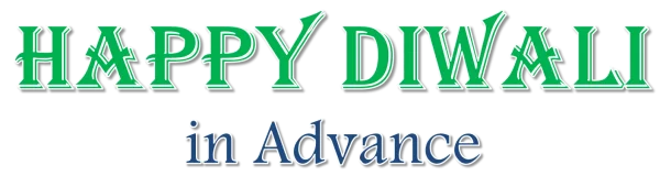 Happy Diwali in Advance Greeting PNG Transparent