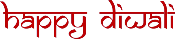 Happy Diwali Text PNG Transparent Background