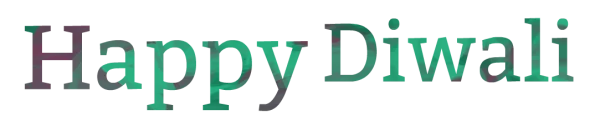 Happy Diwali Text PNG Transparent Background