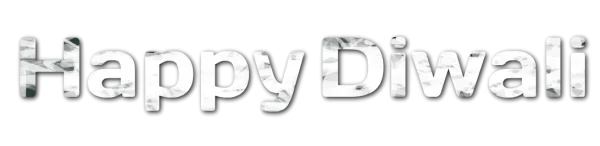 Happy Diwali Text PNG Transparent Background