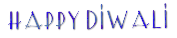 Happy Diwali Text PNG Transparent Background