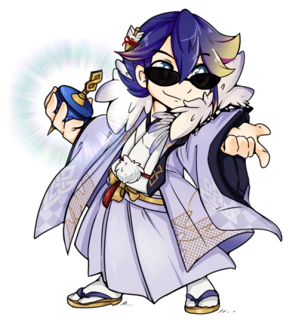 Stylish Anime Character with Magic Potion PNG