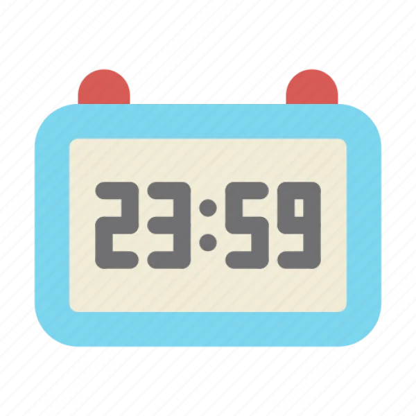 Digital Alarm Clock Icon PNG