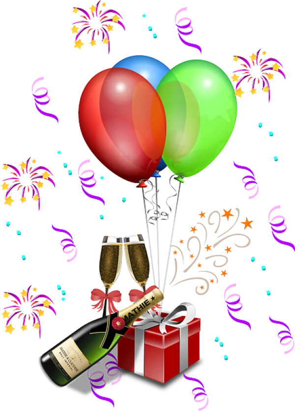 Celebration Party Elements PNG Transparent Background