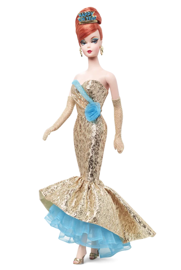 Glamorous New Year Barbie Doll PNG Transparent