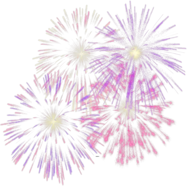 Colorful Fireworks Explosion PNG