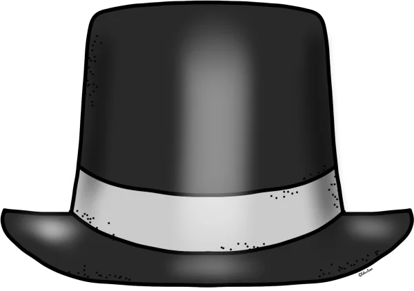 Black Top Hat PNG Transparent Background