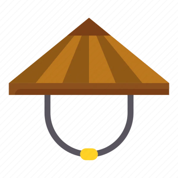 Asian Conical Hat PNG Transparent Background