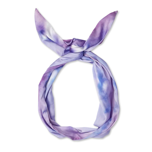 Purple Blue Tie Dye Headband PNG Transparent