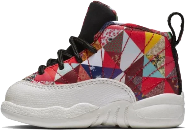 Colorful Patchwork Baby Sneaker PNG Transparent