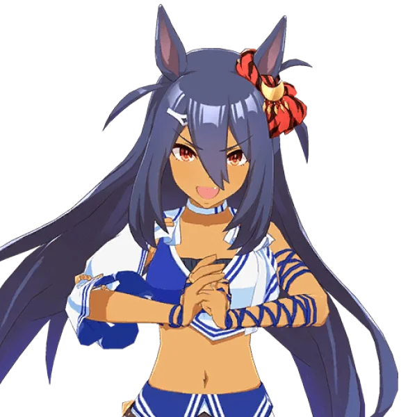 Energetic Anime Horse Girl Character PNG Transparent