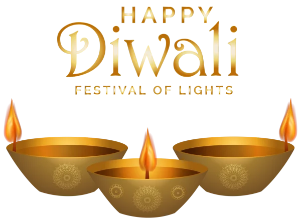 Happy Diwali Festival of Lights PNG Transparent