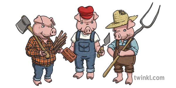 Three Little Pigs PNG Transparent Background
