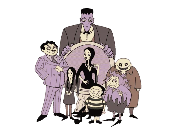 Addams Family Animated Characters Transparent PNG