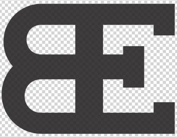 Dark Gray Abstract Geometric Monogram PNG Transparent