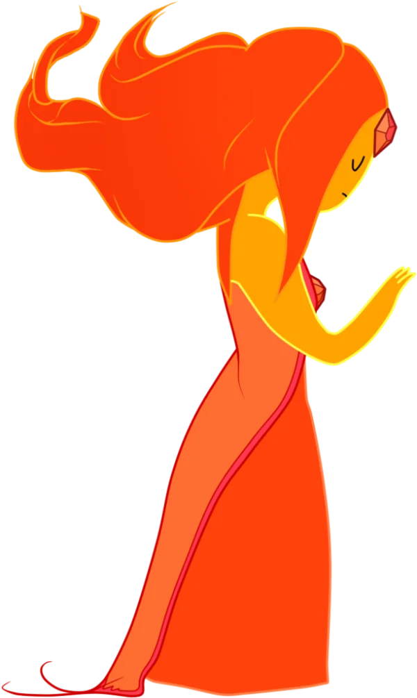 Flame Princess Adventure Time PNG Transparent Background