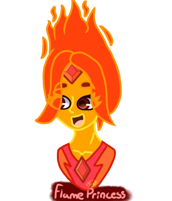 Flame Princess Adventure Time PNG Transparent Image