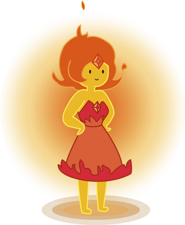 Flame Princess Adventure Time PNG Transparent Background