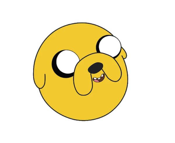 Jake the Dog Head PNG Transparent