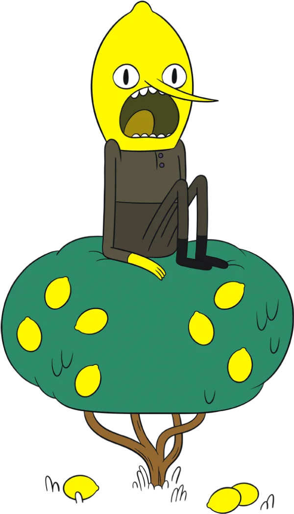 Lemon Grab on Lemon Tree PNG Transparent Background