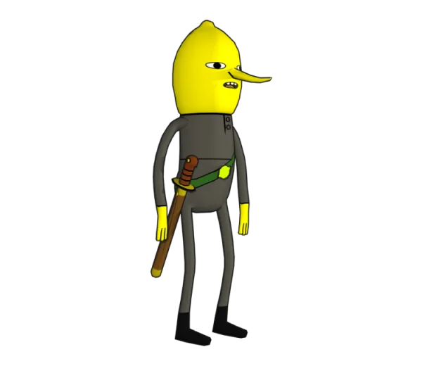 Lemongrab Adventure Time Character PNG