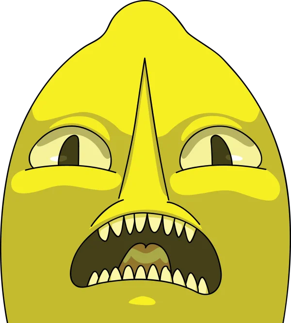 Lemongrab Head PNG Transparent