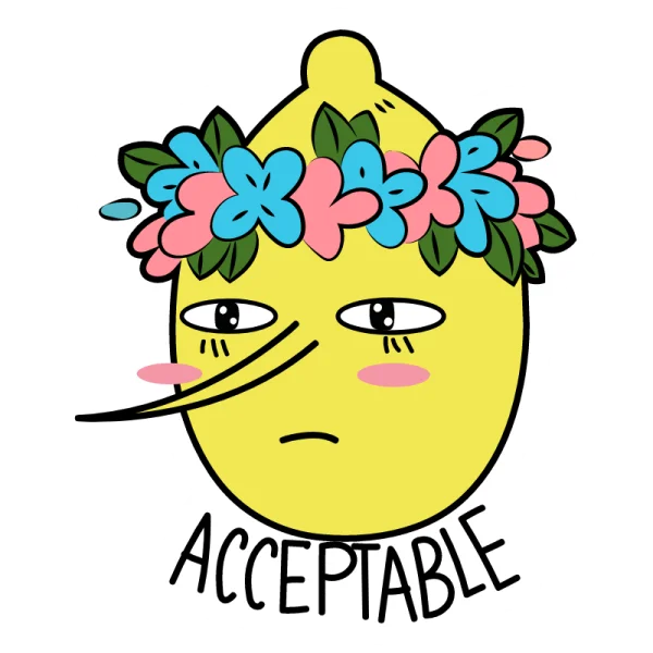 Lemon Grab Acceptable Sticker PNG