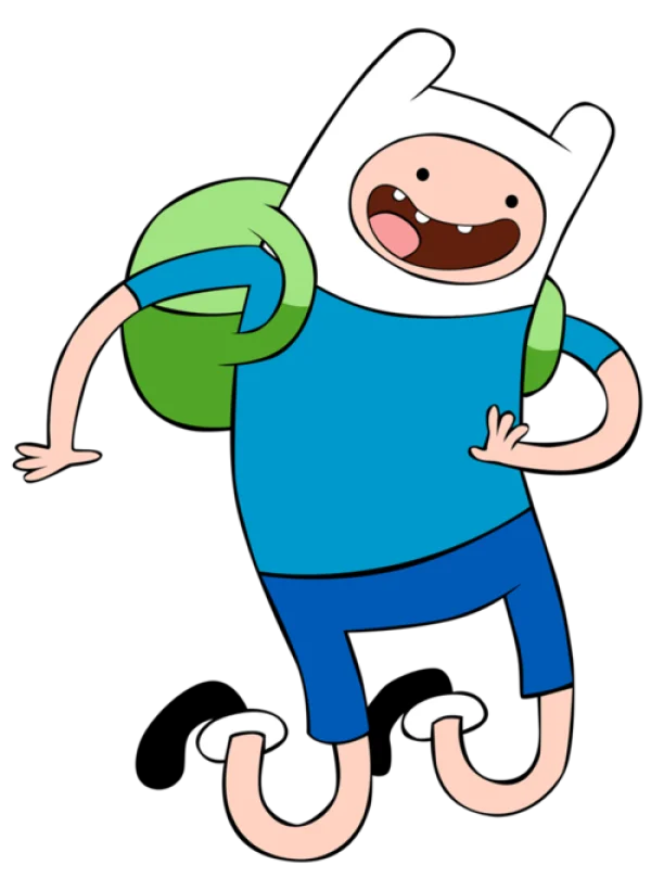 Finn the Human Adventure Time Character PNG