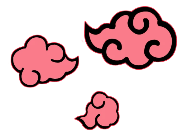 Akatsuki Red Clouds PNG Transparent Symbol