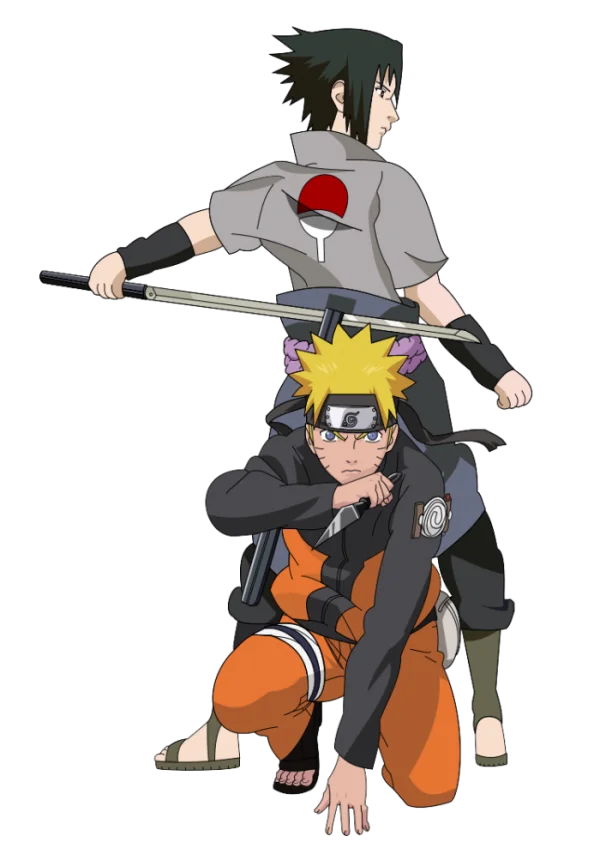 Naruto and Sasuke Transparent PNG