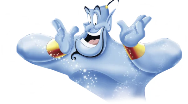 Aladdin's Genie Smiling Transparent PNG