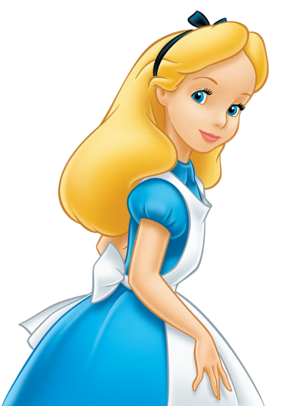 Alice in Wonderland Character PNG Transparent Background