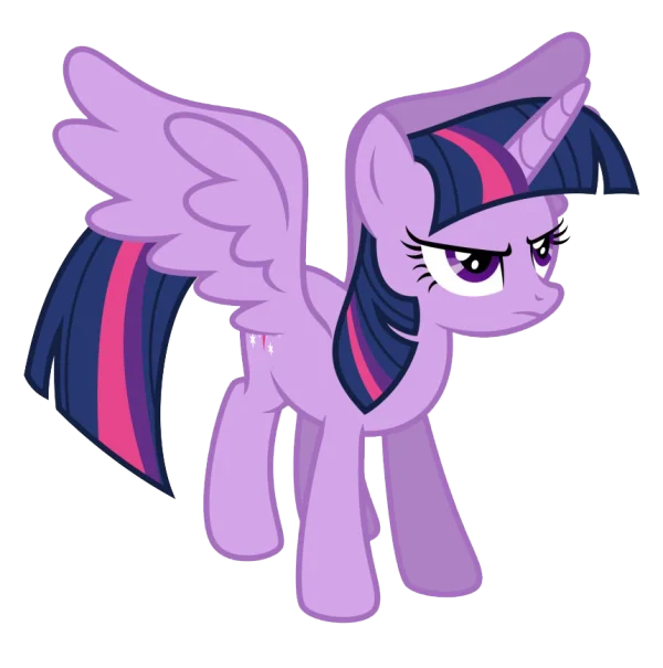 Twilight Sparkle Grumpy PNG Transparent Background
