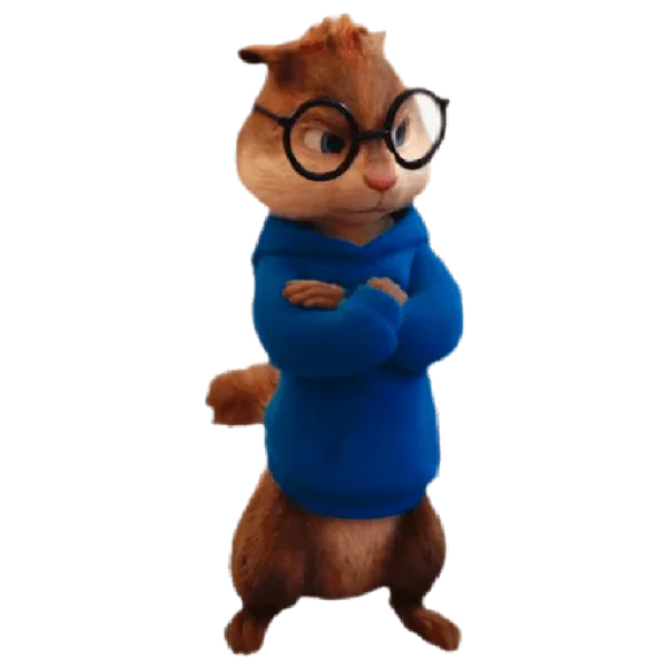 Simon Chipmunk PNG Transparent Background