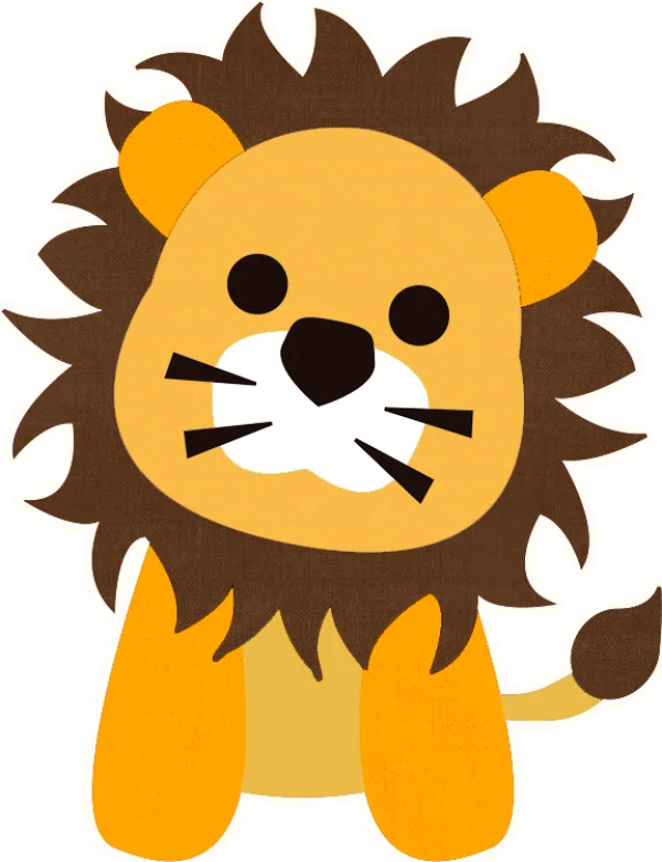 Cute Cartoon Lion PNG Transparent Background