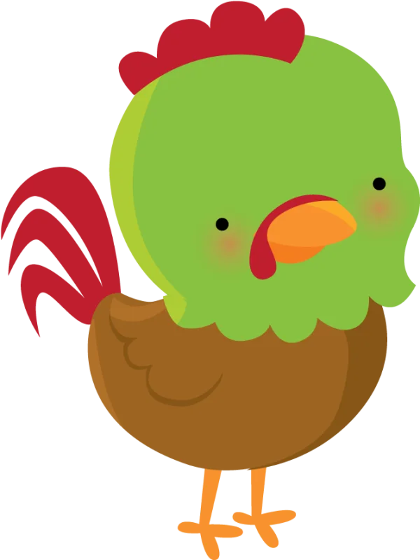 Cute Cartoon Chicken PNG Transparent Background