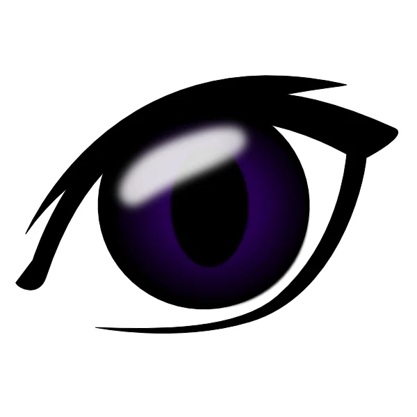 Stylized Purple Eye PNG Transparent Background