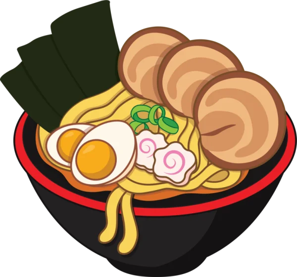 Delicious Ramen Bowl PNG Transparent Background