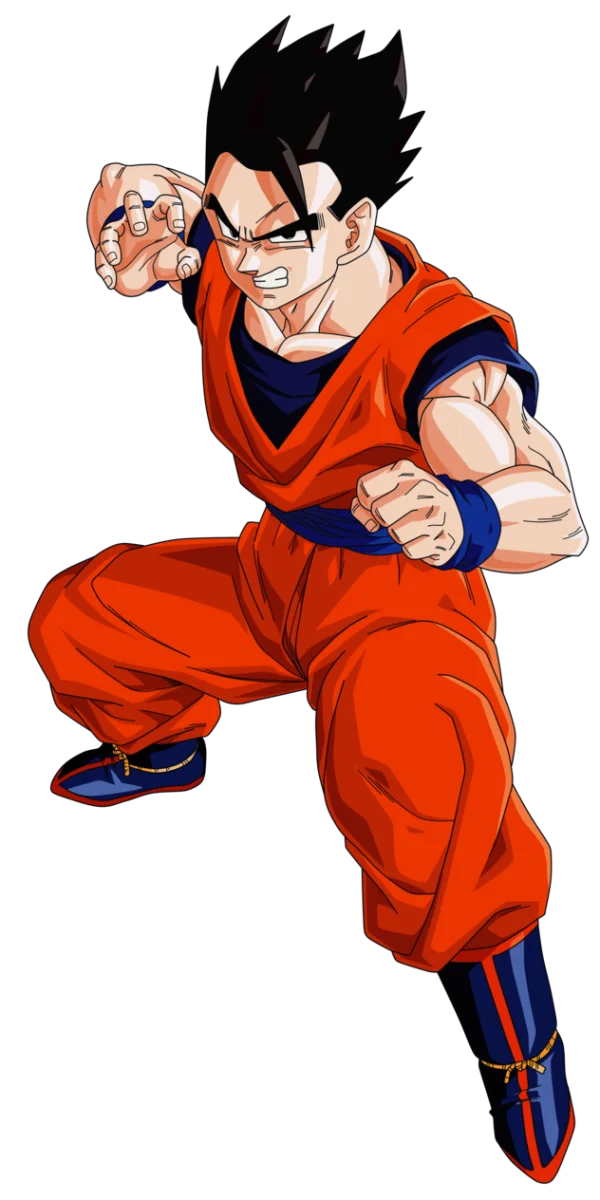 Gohan Dragon Ball Z Fighting Stance PNG Transparent