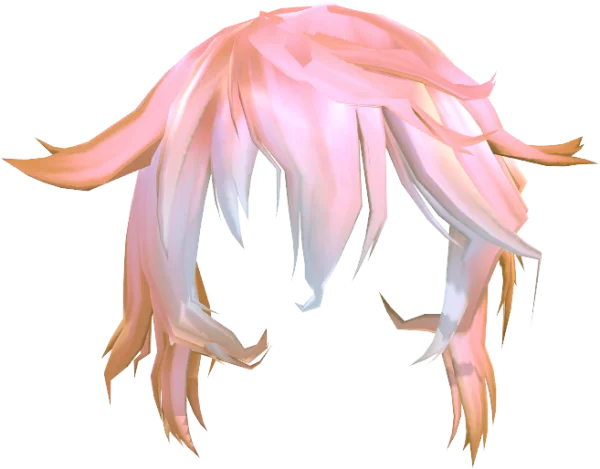 Anime Style Light Pink Short Hair PNG