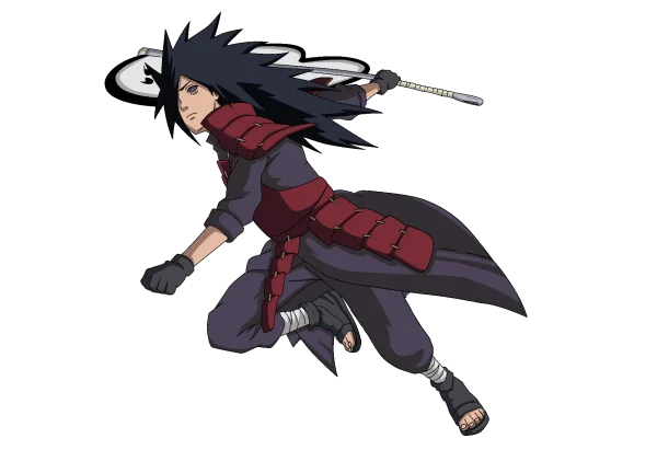 Madara Uchiha with Gunbai War Fan Transparent PNG