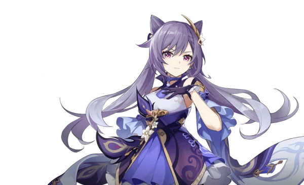 Keqing Genshin Impact Character PNG Transparent