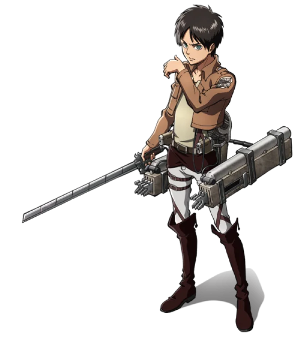 Eren Yeager Attack on Titan PNG Transparent Background