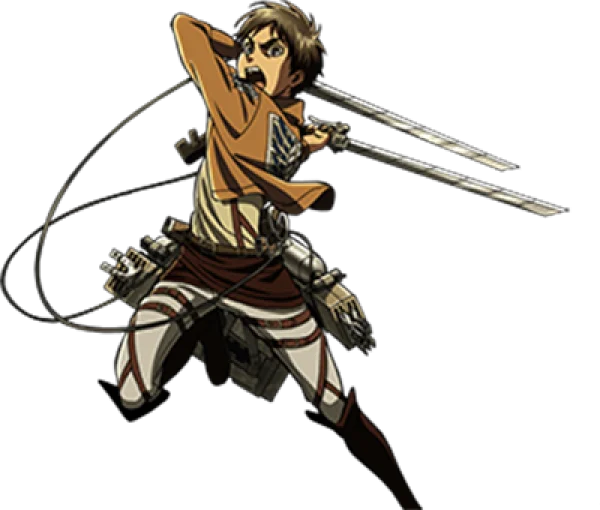 Eren Yeager Attack on Titan Transparent PNG