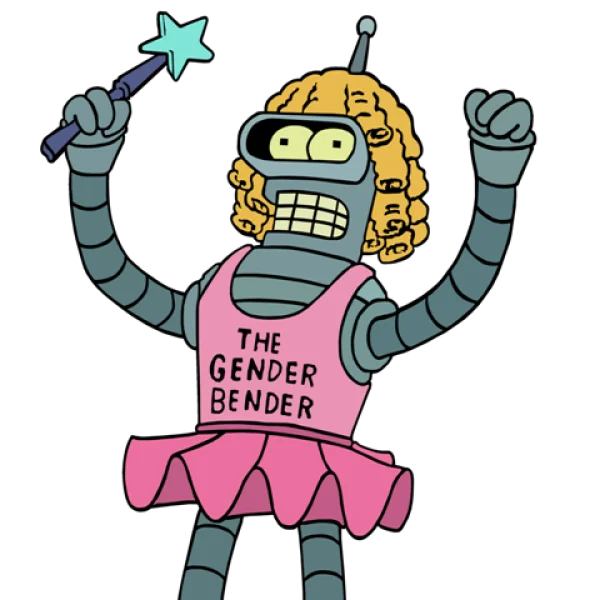 Futurama Bender The Gender Bender PNG