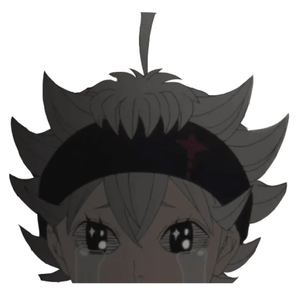 Asta Crying Anime Transparent PNG