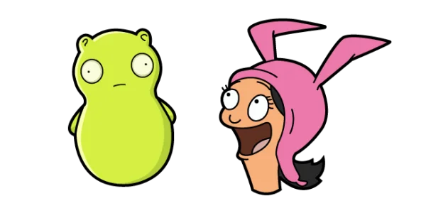 Bob's Burgers Kuchi Kopi and Louise Transparent PNG